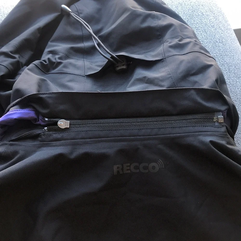 Patagonia 3-in-one snowbelle ski jacket large black purple - Picture 16 of 16